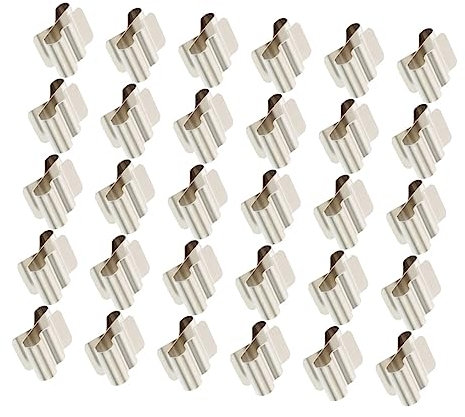 PLAFOPE 30 Stück Solar Kabel Clips Für Solarmodule Drahtclips Aus Rostfreiem Stahl Kabelklemmen Für Solarmodule Photovoltaik-kabelclips Kabelclip Mit Rillendesign Für Sichere Fixierung
