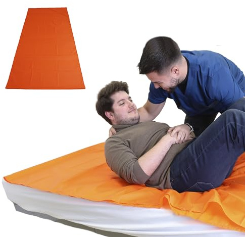 PEPE Mobility Telino ad Alto Scorrimento (200x100 cm), Telo Trasferimento Tubolare per Anziani, Disabili e Allettati, Riutilizzabile e Facile da Usare