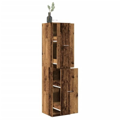 Lauuoeriau Furniture Item Home Apothekerschrank, Altes Holz, 40 x 41 x 174,5 cm, Holz-Möbel