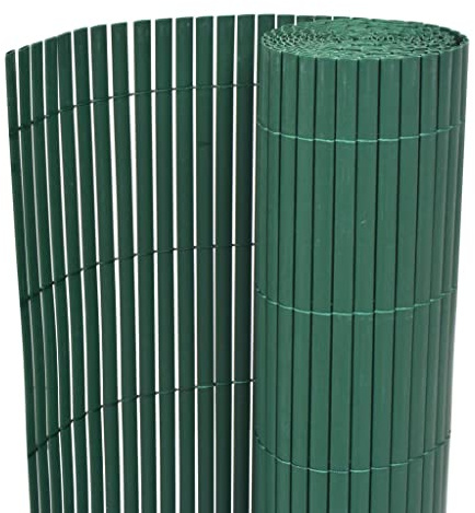 Home & Garden Clôture de jardin double face en PVC 90 x 300 cm Vert