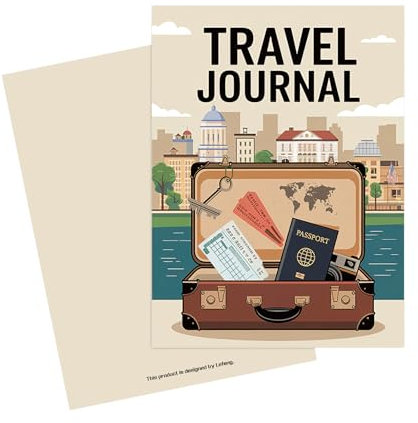Generisch Travel Journal Notebook, Travel Journal für Männer | Hardcover dicke Reisende Journal mit Aufbewahrungstasche,Tragbarer Urlaubsplaner für Abenteuergeschäftsreise -Wandercamping