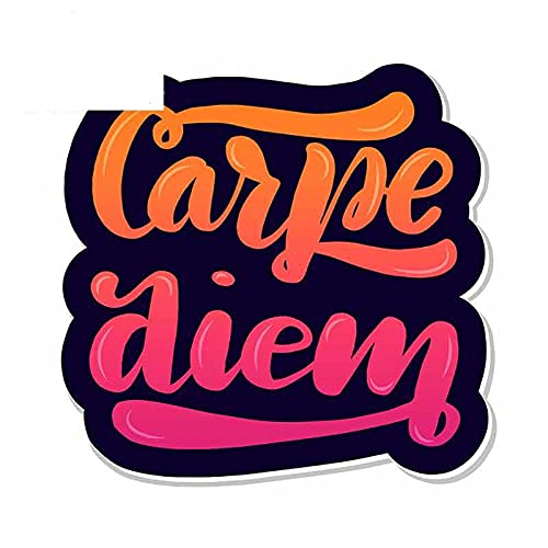 13cm x 12,5 cm para Carpe Diem motocicleta coche parachoques ventana pegatinas vinilo revestimiento para coche