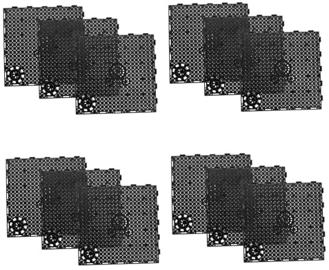 VICASKY 12 Pièces Plaques de Filtration pour Aquarium Séparateurs de Réservoir Isolation et Support pour Plantes Accessoires de Filtre pour Bassins Eau Douce