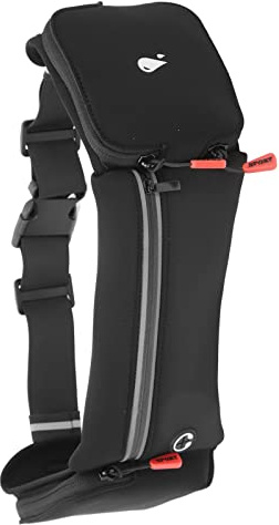 Mingzhe Laufgürtel, Trinkrucksack mit Wasserflaschenhalter, Geeignet für Laufen, Fitness, Reisen, für 7,2-Zoll-Telefone, für Outdoor-Sportklettern (Schwarz)