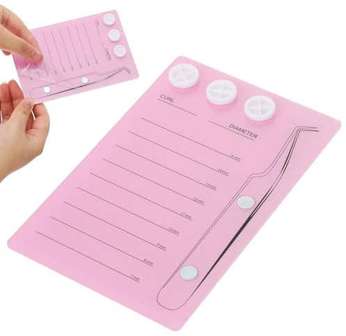 Lash Tiles Lash Trays for Lash-Extensions Lashes Pallet for Lashes Extensions Organizer Acrylic Eyelash Holder Tray with Tweezers Eyelash Extension Supplies