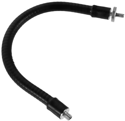 Milisten Biegsamer Metall Mikrofonarm 25cm mit M5 1/4 Zoll Gewinde Flexibler Schwanenhals Mikrofonhalter für Live Streaming und Aufnahme