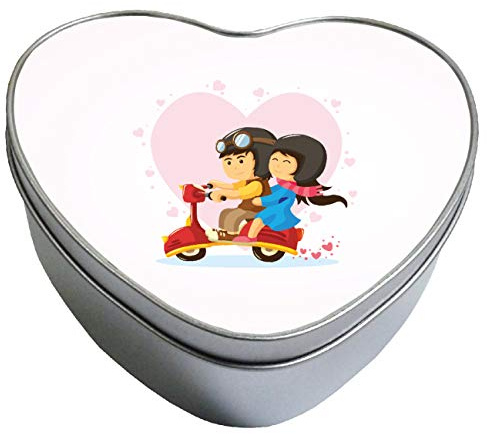 My Custom Style Scatola Cuore in Latta #Amore-VespaLove# 13x15 h5
