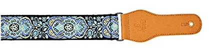 Ortega Guitars Gitarrengurt Creative Series - Baumwolle Classic Blue | Länge verstellbar, für Akustik Gitarre / Bass, E-Gitarre, E-Bass, OCS-550