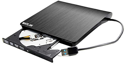 Ultra delgado USB 3.0 M-Disc 6X BD-RE DL 8X DVD+-RW CD-R, unidad óptica externa 4K UHD 3D reproductor Blu-ray para HP Pavilion 15 15t 17t ZBook Studio G5 15U G6 EliteBook 1050 G1 Laptop 2017 2018 2019