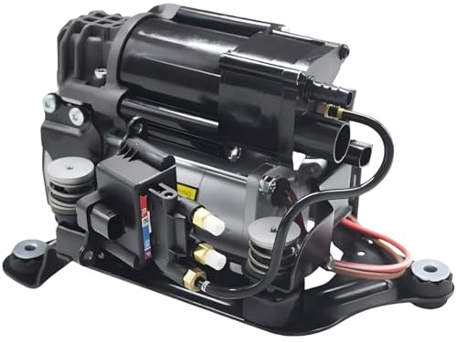 AIRSUSFAT Compresseur de suspension d'air avec support et support de bloc d'électrovanne compatible avec BMW Série 5 6 G31 G32 GT G38 520d 520i 530d 530i 540d 620d Pompe à air Ride 6886721 37206886721