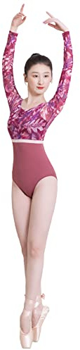ROYAL SMEELA Ballett Trikot Damen Ballett Tanz Trikots Langarm Trikot Leotard Tanz Body Damen Ballettanzug tanztrikot Ballett Body Balletttrikot tanzbody tanztrikots ballettkleidung Gymnastikanzug