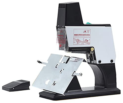 Grapadora eléctrica, encuadernadora automática de escritorio, encuadernadora plana y de libros A3 de servicio pesado, protección contra atascos, 9 niveles de fuerza, capacidad de 40 hojas para imprent