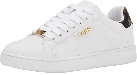 Guess Femme Renzy Basket, Blanc, 37 EU
