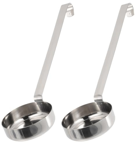 2 Pièces Cuillère à Sauce à Pizza Cuillère à Frire Cuillères De Service De Contrôle Des Portions Louche à Pizza En Inox Cuillères Ladell Ménage Acier Inoxydable Sauce De Cuisine