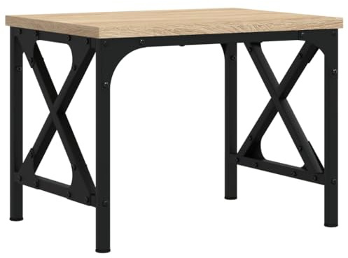 vidaXL Printerstandaard 40x30x31 cm bewerkt hout sonoma eikenkleurig