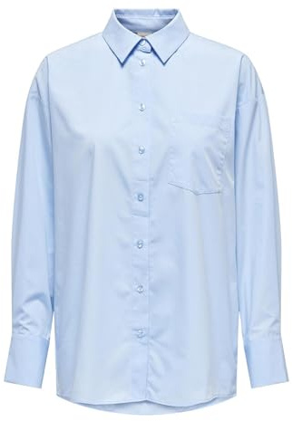 ONLPENA LS detalj skjorta WVN, Chambray Blue, L