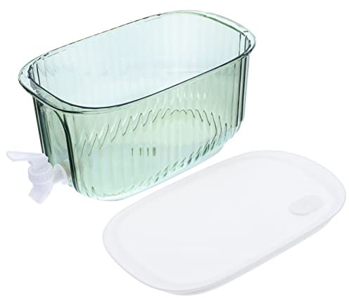 OUNONA Beverage Dispenser with Spigot Juice Storage Container for Parties Events Home Use Convenient Cold Drink with Lid for Serving Juices and Cocktails
