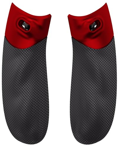 eXtremeRate Flexor Rubberized Side Rails Grips Trigger Stopper Kit for Xbox Series X/S Controller, Ergonomic Handle Grips for Xbox Core Controller - Scarlet Red