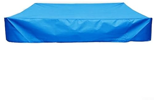 Kinderspielzeug-Sandkasten-Abdeckung, staubdicht, schadstofffrei, faltbar, Garten-Sandkastenabdeckung (blau, 120 x 120 x 20 cm)