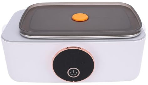Asixxsix Portapranzo Elettrico, Scaldavivande Senza Fili Ricaricabile USB, Portapranzo Elettrico Riscaldato da 1000 Ml con 5 Tempi di Marcia, Scatola Riscaldante Portatile per Auto Camion