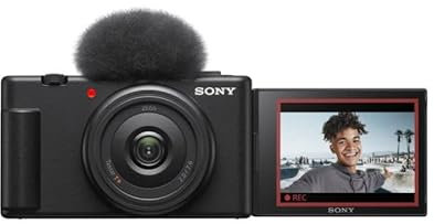 Sony ZV-1F Vlog Camera | Fotocamera digitale (display ad angolo variabile, video 4K, registrazione pesante, funzioni Vlog) - Nero (rinnovato)