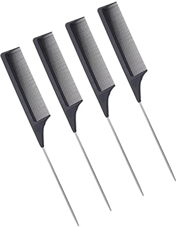 DEARMAMY 4stücke Haarschneidekamm Aus Friseurkamm Mit Langem Griff Antistatischer Kamm Für Haarstyling Nadelkamm Zum Entwirren Hitzebeständiger Stielkamm