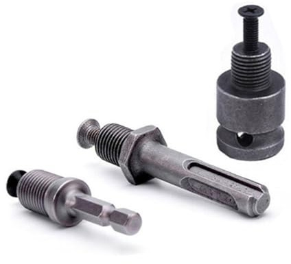 Adaptateur de convertisseur de mandrin pour clé à chocs, visseuse électrique, marteau électrique, douille hexagonale SDS-Plus, carré femelle, conversion 1/2 3/8 (ensemble d'adaptateurs A)