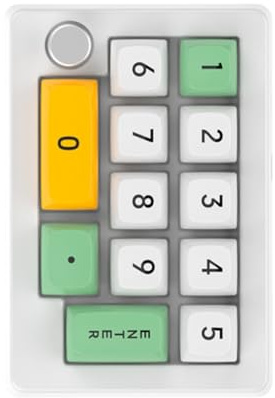 Kalttoy Teclado numérico programable y personalizable versátil para la productividad de los juegos