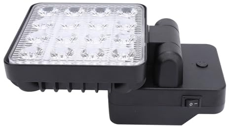Luz de Inundación, 3 Engranajes LED Luz de Inundación 1200-1500LM Rotación para Acampar