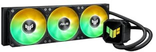 ASUS TUF Gaming LC III 360 ARGB - Kit Watercooling AIO 360mm con pantalla IPS de 2,8, 3 ventiladores PWM, Aura Sync, sockets Intel y AMD compatibles, refrigeración de la CPU (blanco)