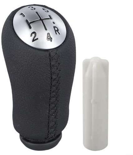 Lawnoval Pomo de palanca de cambios de 5 velocidades para Renault, para Laguna para Megane 2 para Clio 3 03-2009, reemplazo de perilla de cambio, accesorios de palanca de cambios (línea negra)