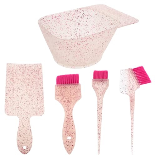 Zerodeko Kit de Tinte para Cabello Profesional con Bol Mezclador Ergonómico Peine para Mechas y Brochas para Aplicar Brillo para Uso Salón y Hogar Herramientas Precisas para Mezcla y