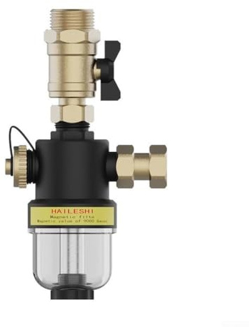 Wall Mounted Magnetic Boiler Filter For HVAC Underfloor Heating, Sludge And Sediment Separator With Stainless Steel Mesh Filter (DN25)