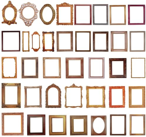 120 Stück Rahmen Vintage Sticker, Alte Scrapbooking Sticker Selbstklebend, Dekorative Rahmen Aufkleber für Scrapbooking Hochzeitsalben Planer Journaling