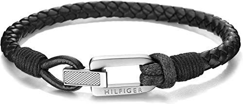 Tommy Hilfiger Jewelry Armband für Herren aus Leder Schwarz - 2701012