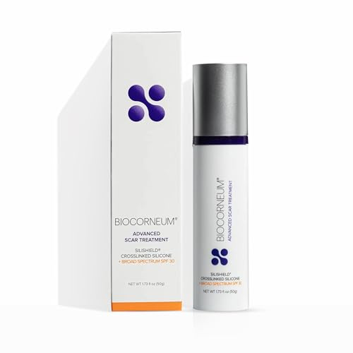 BioCorneum Fortschrittliches Narbenbehandlungsgel mit LSF 30 – patentiertes Silishield Cross-Linking Silikon – 50 g – zertifizierter Vertriebspartner