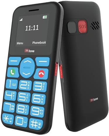 TTfone TT190 Big Button Basic Senior Emergency Mobile Phone - Simple Cheapest Phone - Pay As You Go (Giff Gaff with £10 Credit)