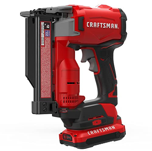 CRAFTSMAN V20 Pin Nailer Kit, 23 Gauge, Cordless, Battery and Charger Included (CMCN623C1)