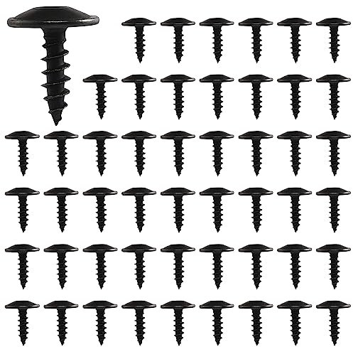 Blechschrauben M5x16mm,Cosswe 50 Stück Torx Selbstschneidende Schrauben für Auto Schutzbleche Radbögen Gitter Holzschrauben Kohlenstoffstahl Trockenbau Möbel mit Kunststoffbox N91160401 N90974701