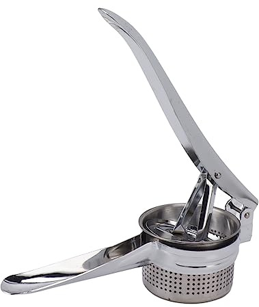 Potato Ricer Stainless Steel Multi Functional Food Press Squeezer Manual Potato Masher for Fruit Vegetable Potato Ricer Stainless Steel