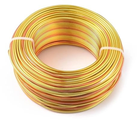 Aluminiumdraht 55 m/Rolle, bunter Aluminiumdraht, 1 mm, 1,5 mm, 2 mm, Schmuckzubehör for Schmuck, DIY, Basteln, Zubehör (Color : I, Size : 1.5mm 55m)