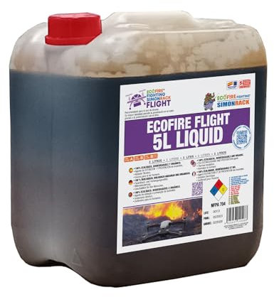 ECOFIRE Fighting Extintor para Fuegos AB, Flight 5 litros, Ecológico