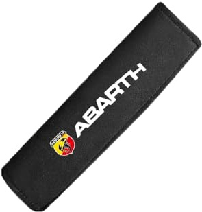 OBONG 2Pièces Voiture Rembourrage De Ceinture De Sécurité Épaulières Compatible avec pour Fiat Abarth 595 Abarth 500 Abarth 124 Spider Housse Ceinture Sécurité Intérieurs