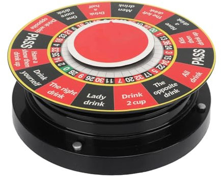 NSSXSN 1 Set Russisches Roulette-Spielrad, elektrisches Spinnrad, Preisspinner, Trinkrad, Preisspiel für Zuhause, Party, Ktv, Bar