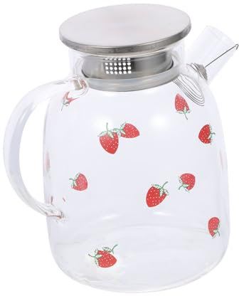 Mikinona Jarra De Vidrio De Gran Capacidad Para Cocina Tetera De Borosilicato No Lastima Las Manos