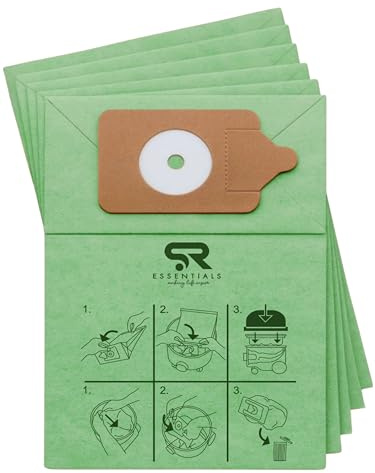 SR ESSENTIALS 10 Pack, Henry Hoover Bags Double Layer Replacement Henry Vacuum Bags Compatible with Numatic Henry Hetty Hoover bags for Henry Vacuum Cleaner, Pet Hair Filtration Bag (Green)