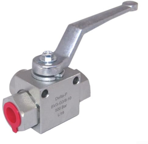 Hydraulic High Pressure Ball Valve, Hydraulic 3 Ways High Pressure Balls Valves 1/4 to 3/4 (G3/8)