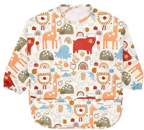 Baby Sailors Baberos Bebe Impermeables con Mangas - Babero con Mangas Impermeable 6 meses o Más, Babetes Impermeável Bebe, Babero BLW, Babero con Elastico