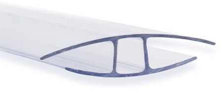 KARAT - Connettori per piastra cava in PVC - Materiale da costruzione per serra, veranda - Connettore trasparente resistente alle intemperie - 1 connettore 60,5 x 121 cm, 4 mm di spessore