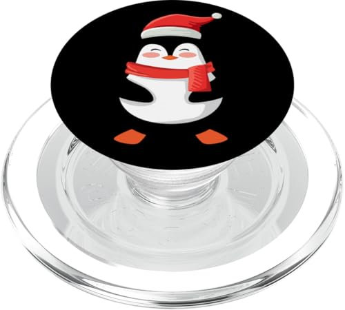 Niedlicher Pinguin Weihnachten PopSockets PopGrip für MagSafe